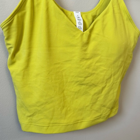 Lululemon women’s Align cropped tank top - Yellow Serpentine - Picture 3 of 5